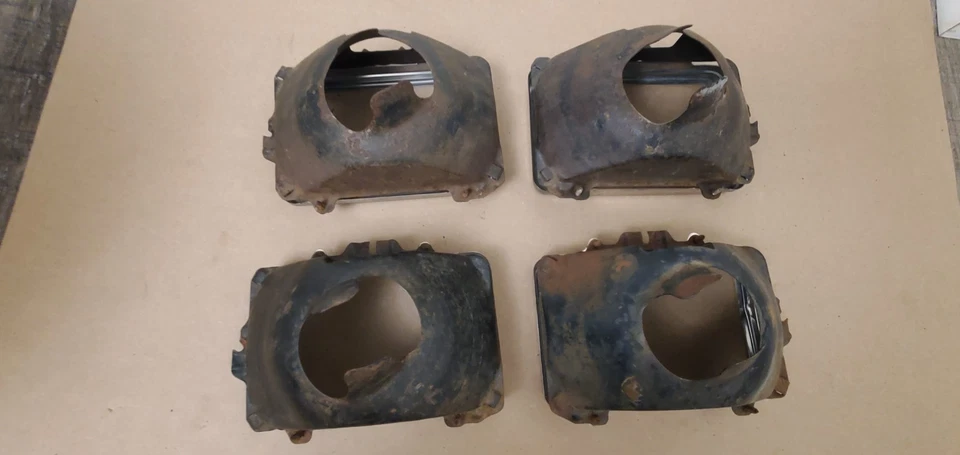 Chevy Squarebody C10 C20 C30 Blazer Suburban 1981-1987 anillo de faros furgoneta con canastilla Foto 4 de 4