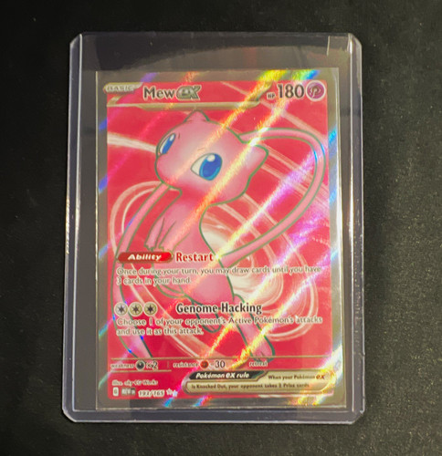 Pokemon Company Mew ex 193/165 SV 151 Full Art Holo English 180 HP 2023