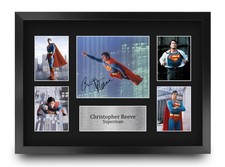 Christopher Reeve Signed Superman A3 Pre Printed Autograph Photo Memorabilia