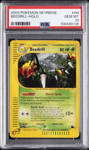 Beedrill graded PSA 10 for sale on eBay