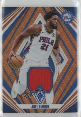 2023-24 Panini Phoenix Veteran Materials Orange 2/75 Joel Embiid #VM-EMB 7ba