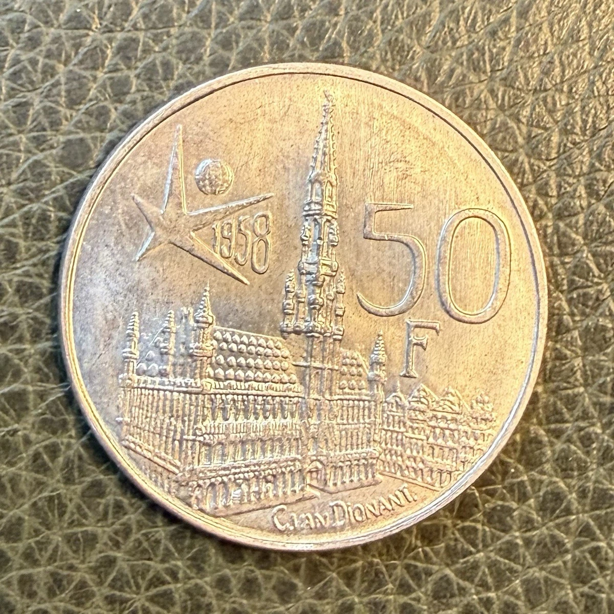1958年ベルギー ボードワン国王50フラン銀貨 PCGS認証 Circulated 1958 Belgian Coins for sale | eBay