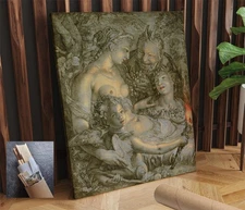 Mythology Venus Hendrick Goltzius Friget Without Ceres CANVAS WALL ART 24x30 in