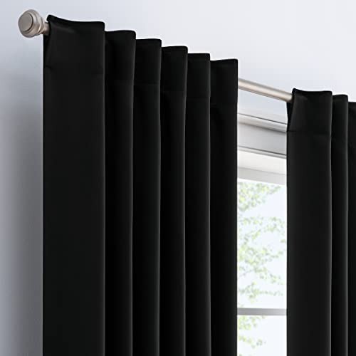ECLIPSE LANGLEY TENDE A BASTONE OSCURANTE TRIPLA TRAMA (2) - 52 X 84 - NERO - Foto 4 di 5