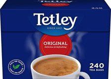 Tetley Original Black Tea Bags – Full Flavoured British Brew – 240 Teabags 1Pack 0.04 per strip