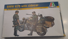 Italeri Motorcycle BMW R75 With Sidecar Plastic Model Kit 1:35 No. 315