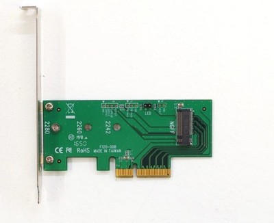 Ableconn PEX M.2 SSD TO PCIE Adapter Card / F120-00E