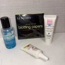 Sephora Skin Care Travel Set Makeup Remover, Serum, Hydrator  Blotting Papers