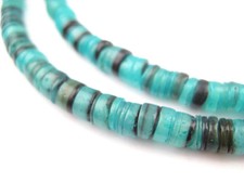Turquoise Natural Shell Heishi Beads 5mm Blue 27 Inch Strand
