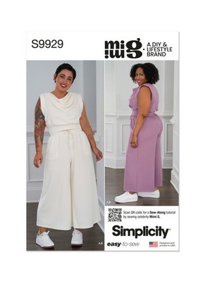 SIMPLICITY 9929 Schnittmuster Misses Top & Hose Größe 4-22 & 20 W-38 W ungeschnitten