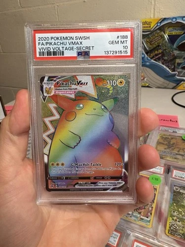 Pikachu VMAX (Secret) 188/185 Swsh04: Vivid Voltage Holo PSA 10