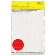 STALOGY Sticker Peel-off Calendar Sticker M Monthly Horizontal Landscape