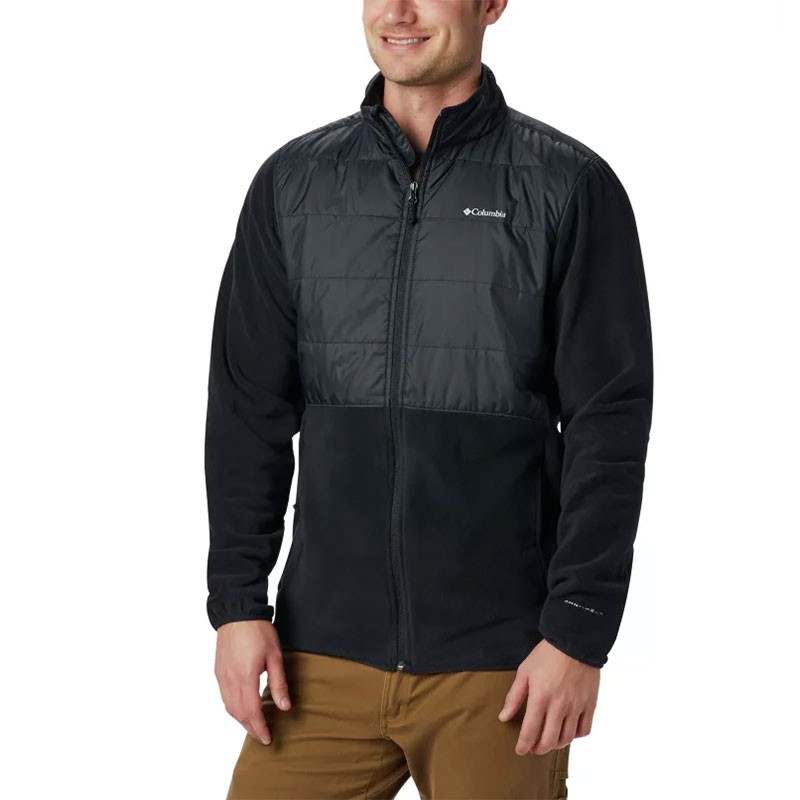 Columbia Polar para Hombre Chaqueta con Cremallera Sudor Cálido Estándar Logo