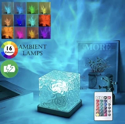 RIRIDAMAI Lampada Aurora Boreale e Oceano - Proiettore LED Notturno con Telecomando