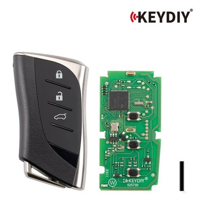 KEYDIY KD TB42-3 Universal Smart Remote Key 3 Buttons for Lexus Type Black NEW