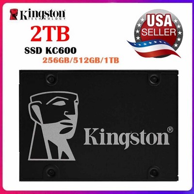 Kingston SSD KC600 256GB/512GB/1TB/2TB SATA III 2.5'' Solid State Drive PC Lot US