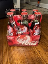 Coca-Cola 2004 Happy Holidays Santa Claus Six Pack Bottles- Unopened See Descrip