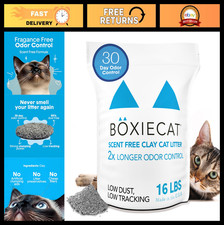 30-Day Odor Control Clumping Cat Litter 16 lb - Dust-Free, Easy to Scoop, No Fra