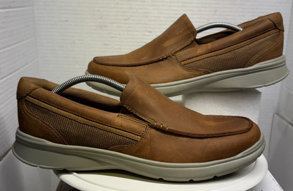 Scarpa mocassini uomo Clarks Collections pelle marrone memory taglia 11 14885