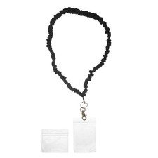 1 set Stretchy Lanyards: Wrist Strap Stretchy Lanyard With Id Badge Holders