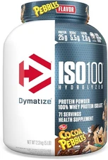 Dymatize Iso-100 5lb Whey Protein Isolate Cocoa Pebbles 71 Servings New & Sealed
