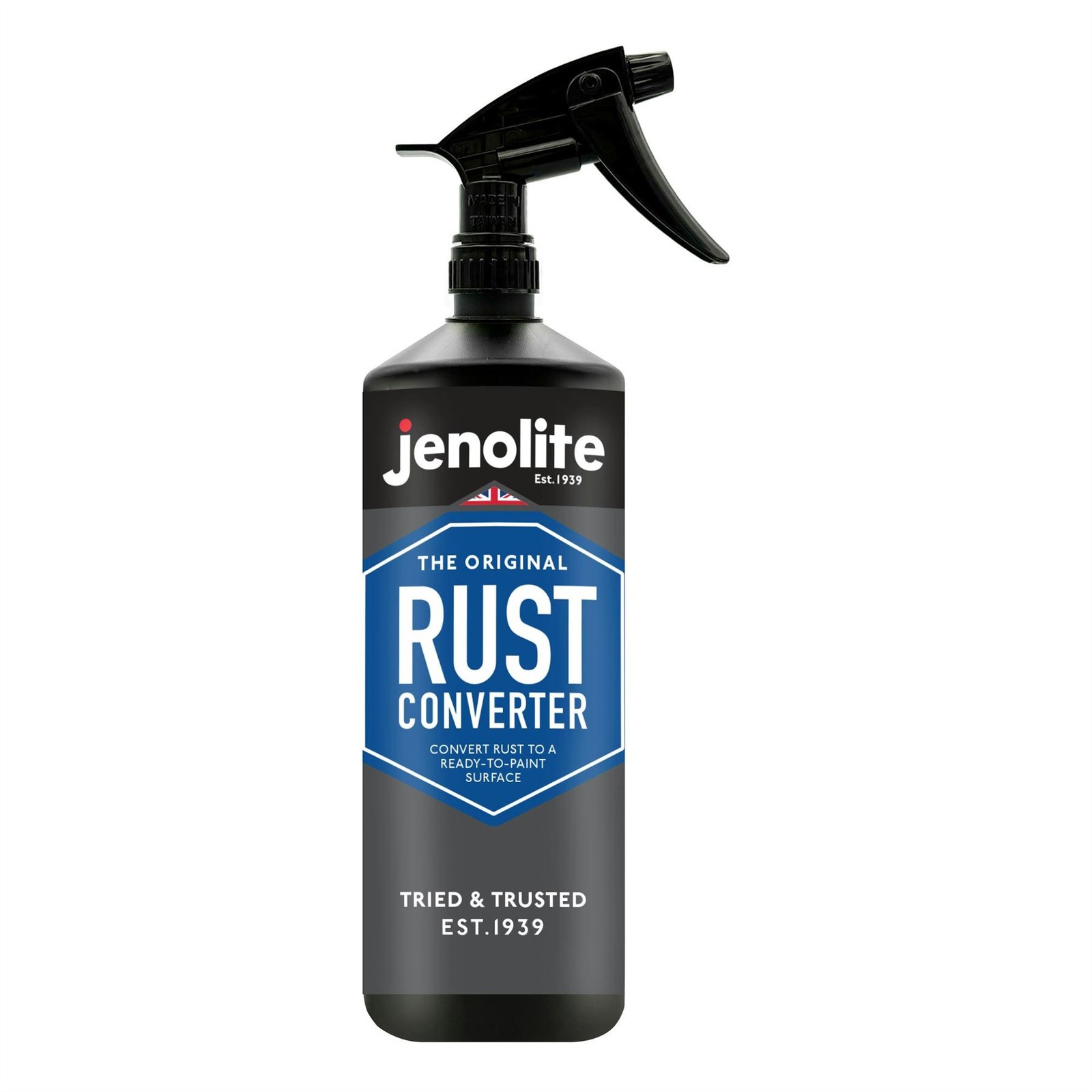 Jenolite Trigger Spray Rust Converter Ready to Paint Surface Metal DIY 1 Litre