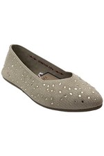 Skechers Women's Cleo 2.0 Sparkle Gems Flats Dazzling Daze Taupe