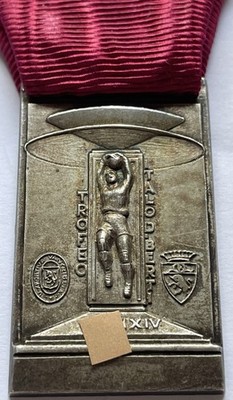 OND Football Trophy Medal Italo Berti U.S. Vanchiglia Torino 1937 Sport Arg.
