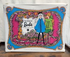 Mattel Barbie Double Doll Case Vintage 1968 Portable With Handle 4 Compartments