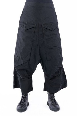 Hose mit tiefem Schritt - weit geschnitten von Rundholz Dip schwarz