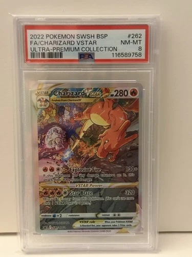 Pokémon TCG Charizard VSTAR SWSH262 Sword & Shield Promo PSA 8 NM