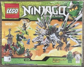 Lego 9450 Epic Dragon Battle Ninjago 100% Complete Rise of the Snakes Jay Wu