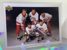1991 Upper Deck Glasnost On Ice Brett Hull / Wayne Gretzky / Valeri Kamensky