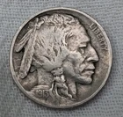 1913 P Buffalo Nickel T-2 Rev. Striae Unexamined