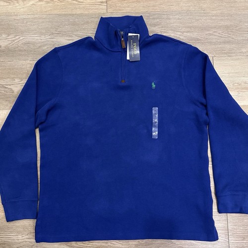 Polo Ralph Lauren NWT Men’s XL 1/4 Zip Pullover Sweater Preppy GrandpaCore Golf - Picture 2 of 12