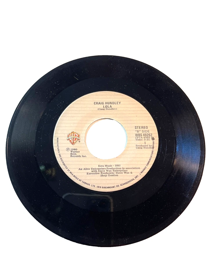 Roy Orbison- 'That lovin' you feelin' again' & 'Lola' by Craig Hun 45 RPM (#254) - Image 3 of 3