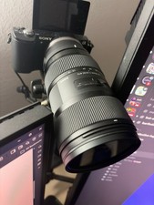 Sigma 18-35mm F1.8 Art DC HSM Lens for Canon WITH sony-e mount adapter.