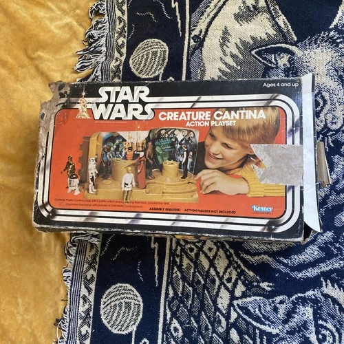 1978 Kenner Star Wars Creature Cantina Action Playset Box And Parts List Vintage