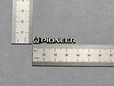 Pioneer Small Badge Logo Emblem For DVD Players And Other Equipment Brushed Gold