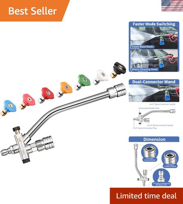 #ad 3 Port Quick Connect Foam Cannon Attachment for Effective Cleaning Solutions $30.99