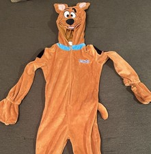 Scooby Doo Toddler Costume 2T Hooded Plush Jumpsuit Halloween Licensed
