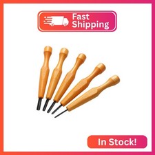WILLBOND 5 Pcs Linocut Carving Tools Set - Triangular Linoleum  Wood Carving Kn