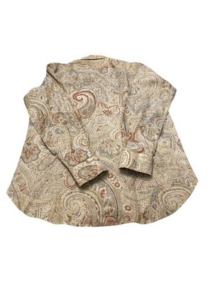 Preowned Etro Men Paisley Button Down Longsleeve Collar Shirt Sz 40 MC