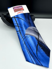 J. GARCIA Men's Silk Tie  Riptide  Blue  NEW MSRP: 40.00