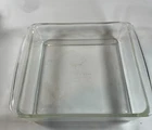 Vintage PYREX # 222  8x8 Square Clear Baking Dish, Made in USA