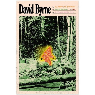 David Byrne San Francisco Bill Graham Civic Auditorium Nov 2025 Poster
