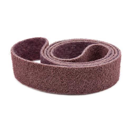 1 X 30 Inch Non Woven Surface Conditioning Sanding Belts Maroon Medium