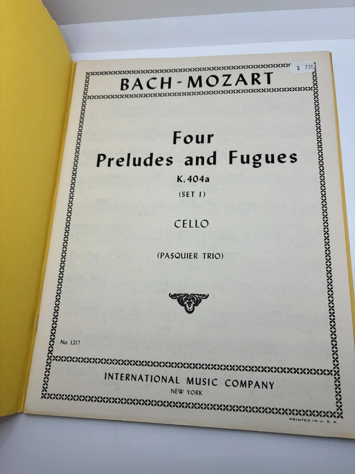 BACH-MOZART: Cuatro Preludios y Fugas K. 404a Set 1 | Violín, Viola y Violonchelo Foto 3 de 4