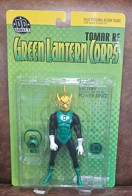 GREEN LANTERN CORPS: TOMAR RE ACTION FIGURE w/POWER BATTERY & RING DC DIRECT