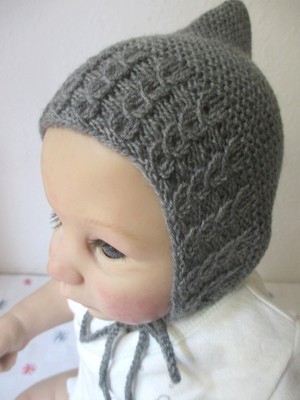 Pixiemütze 100% Merinowolle  KU 36-38 cm
